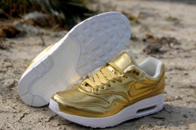 cheap nike air max 87 women sneaker all gold cheap no. 117